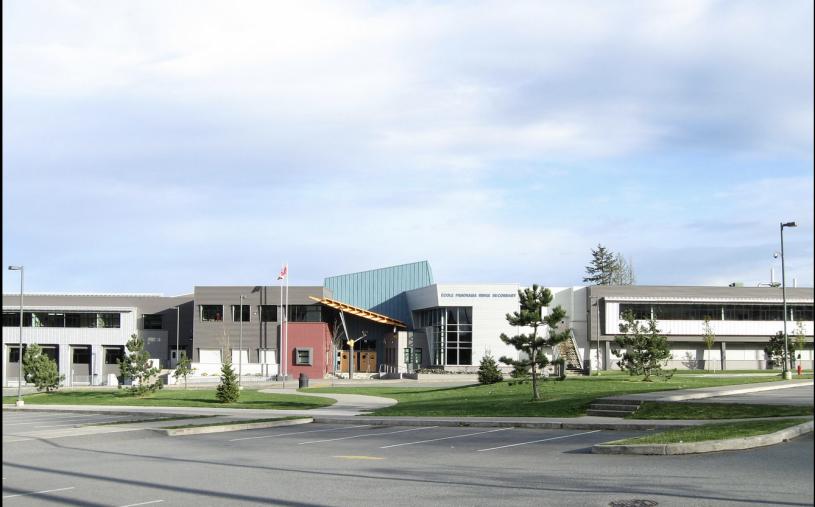 Panorama Ridge Secondary School中學發生持刀傷人事件。  Wikipedia圖片