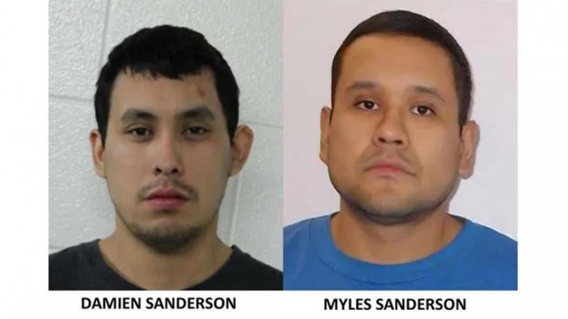 兇殺案中的兩兄弟桑德森（左）及邁爾斯（右）。網上圖片