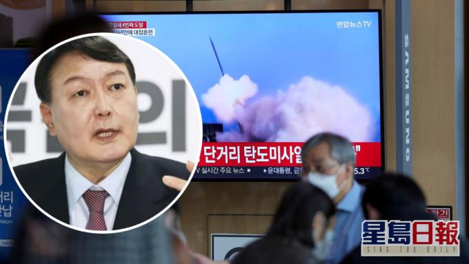 尹錫悅向北韓發出警告。REUTERS