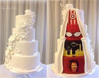 「雙面蛋糕」結婚驚喜　