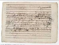 贝多芬一页手稿93万成交　　