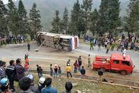 中国游客旅巴车祸越南人2死华客15伤　