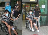 杨明拍外景伤及膝盖见骨　需轮椅代步转院治疗