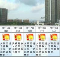 一连五日天气酷热　今日最高33度