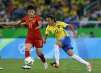 奧運女足分組賽巴西3:0挫中國