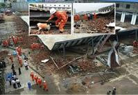 廣西南寧興建中廠房倒塌及後救出第3名被困者，但證實已死亡。