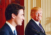 两任总理同抵华府料评论NAFTA