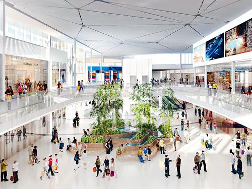 匯通廣場室內的翠竹將為消費者帶來閒適的購物環境。受訪者提供
