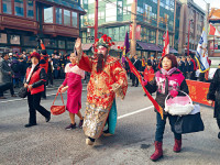 温市华埠3000人游行贺新春
