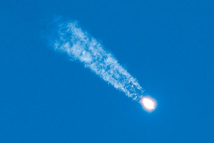 ■俄罗斯“联盟号”太空飞船11日在哈萨克斯坦拜科努尔发射，飞向太空。法新社