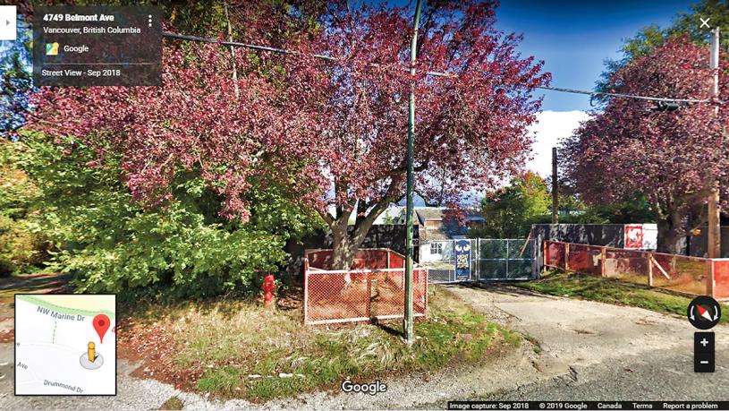 ■位于温市西区有空置税争议的房屋，业主正向卑诗法院控告温市府。Google Maps