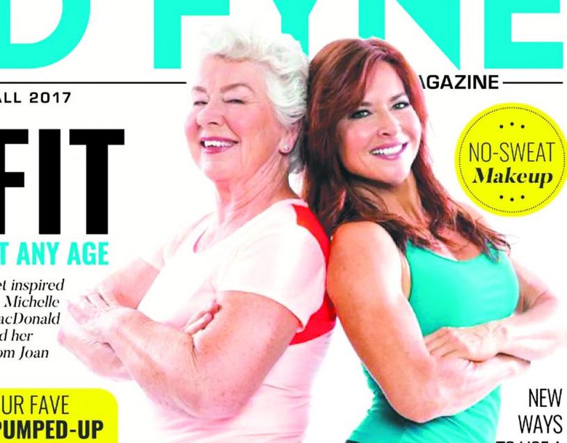 ■麦克唐纳与女儿登健身杂志的封面。 
CBC