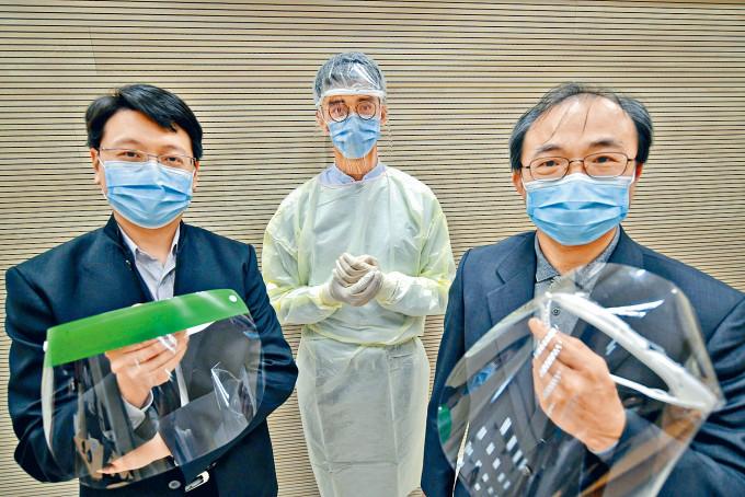 张顺彬(右)表示，受疫情影响，有小部分牙科诊所因生意不足而会选择关门。
