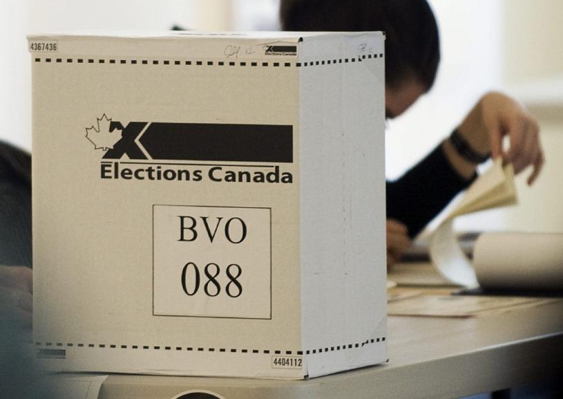 An Elections Canada ballot box is shown on federal election day in Montreal, Monday, May 2, 2011. THE CANADIAN PRESS/Graham Hughes