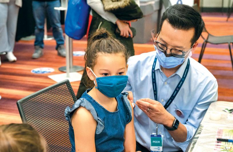 多市府鼓勵更多兒童於本周末接種新冠疫苗。Twitter