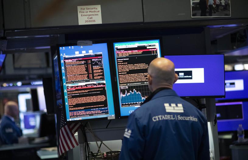 FILE - In this Sept. 18, 2019, file photo stock prices are displayed at the New York Stock Exchange. The U.S. stock market opens at 9:30 a.m. EDT on Tuesday, Oct. 1. (AP Photo/Mark Lennihan, File)