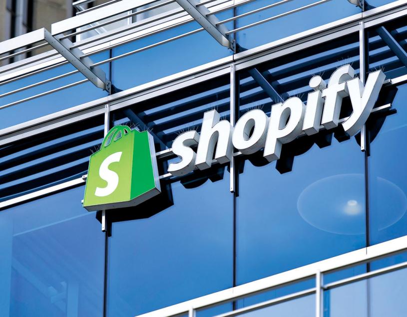 ■Shopify股价已经从最高点大幅回落48%。加通社资料图片
