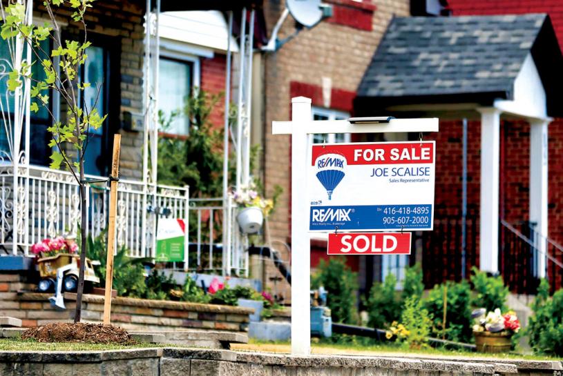 ■加国房屋价格综合指数上月略升0.8％。 资料图片