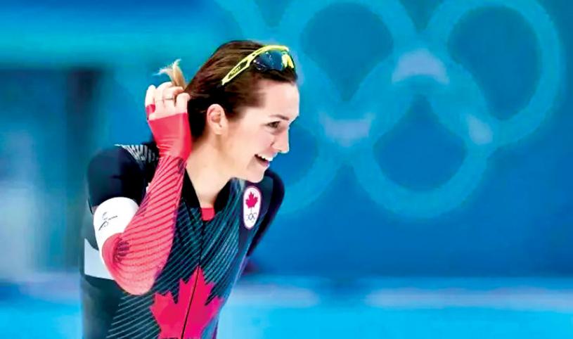 ■本国速滑选手韦德曼(Isabelle Weidemann)，今届获金银铜奖牌各一面。加通社