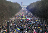 歐洲繼續反戰示威 白俄逾170人被捕