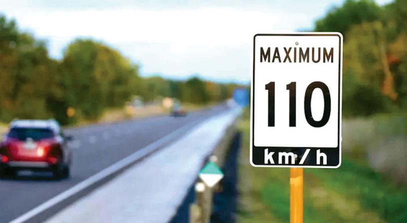 安省6段公路限速將永久保持在110公里。 加通社資料圖片