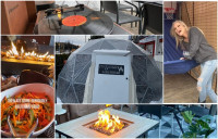 多倫多暖氣穹頂帳篷餐廳  星空下自播唱片用餐
