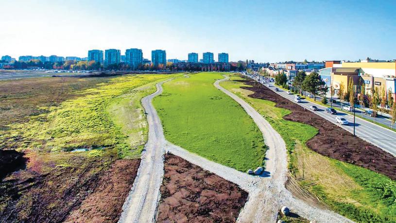 ■列治文市正在向農業土地委員會發送一份開發花園城市土地的規劃案呈。市府提供