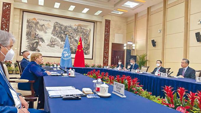 联国人权专员晤王毅  指新疆之行非“调查”