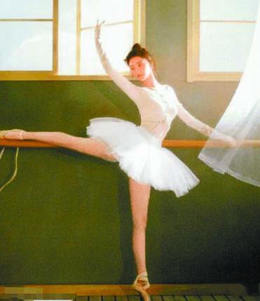 ■景甜的芭蕾照。 網上圖片