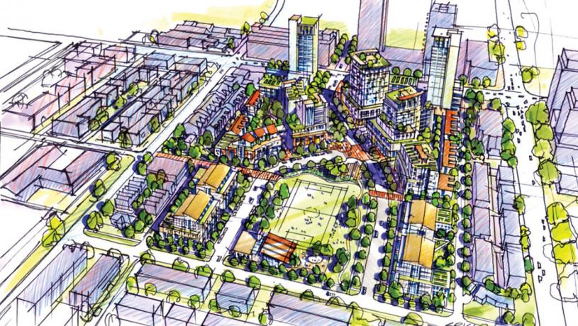 ■渥烈治公交中心未來規劃項目設計圖。 CTV