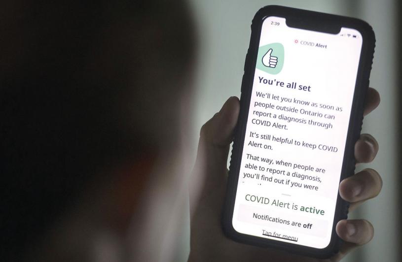 联邦政府宣布停用COVID Alert应用程式。加通社资料图片