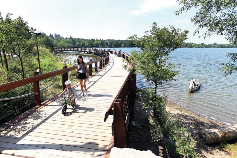 ■烈市議會通過發展及加強城市公園系統的10年計劃。圖為Lake Wilcox公園。星報資料圖片