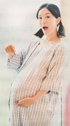 圖為謝娜當時懷二胎的孕照。 網上圖片