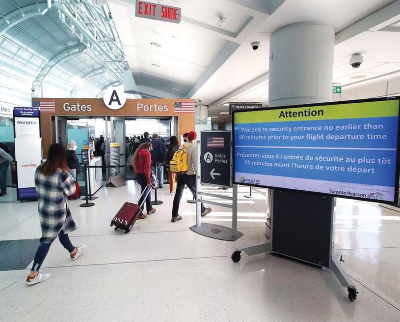■前來加拿大的國際旅客有上升趨勢。加通社資料圖片