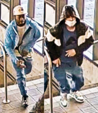 當妙斯地鐵站施暴搶手機 兩男疑犯被警發相追緝