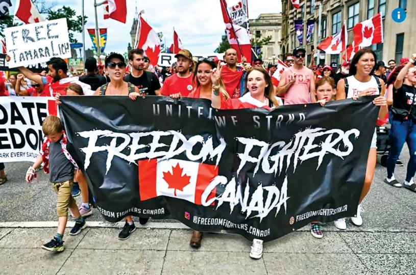 ■「自由車隊」行動重回渥太華。加通社
