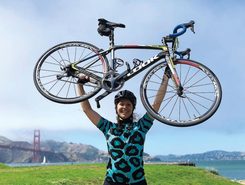 ■海耶斯第二次参与全国骑行，为卵巢癌研究筹款。 海耶斯/Facebook