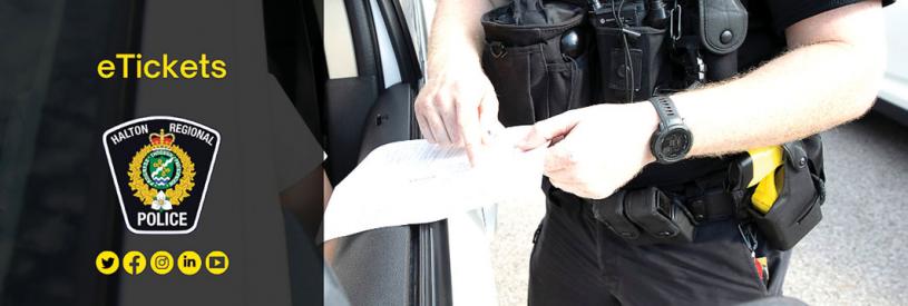 ■荷頓區警隊下周開始在伯靈頓市推出電子告票試點項目。荷頓區警方圖片