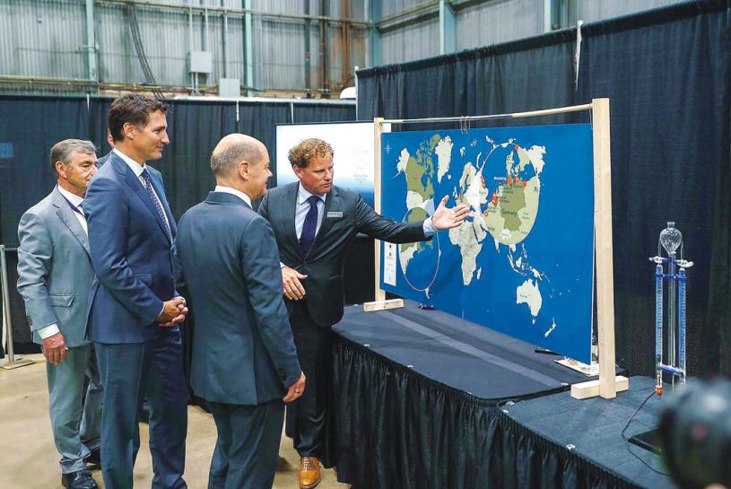 ■拟议的氢能联盟，将有助于建立一个跨大西洋的供应走廊。联邦政府提供