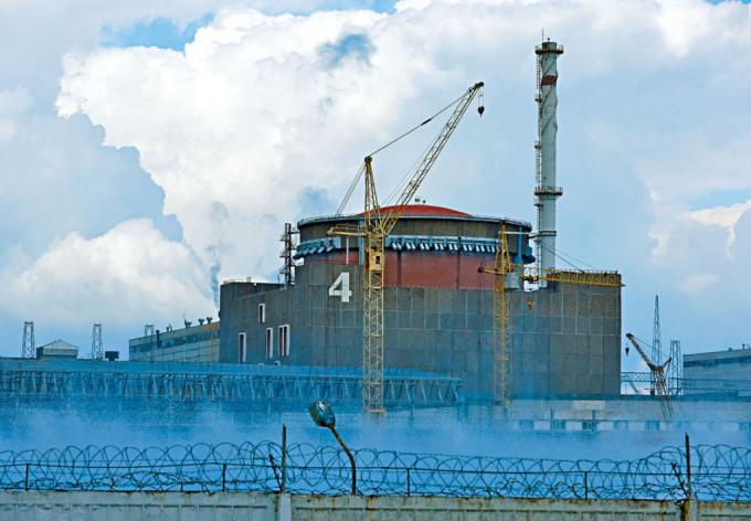 乌克兰扎波罗热核电厂。路透社