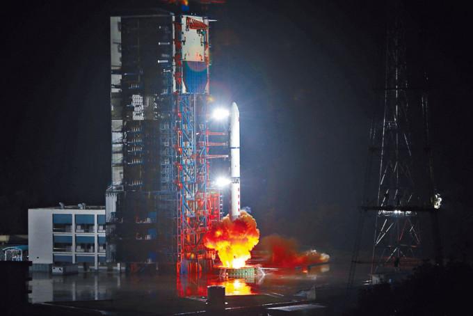 昨日凌晨科研衞星在西昌发射成功。