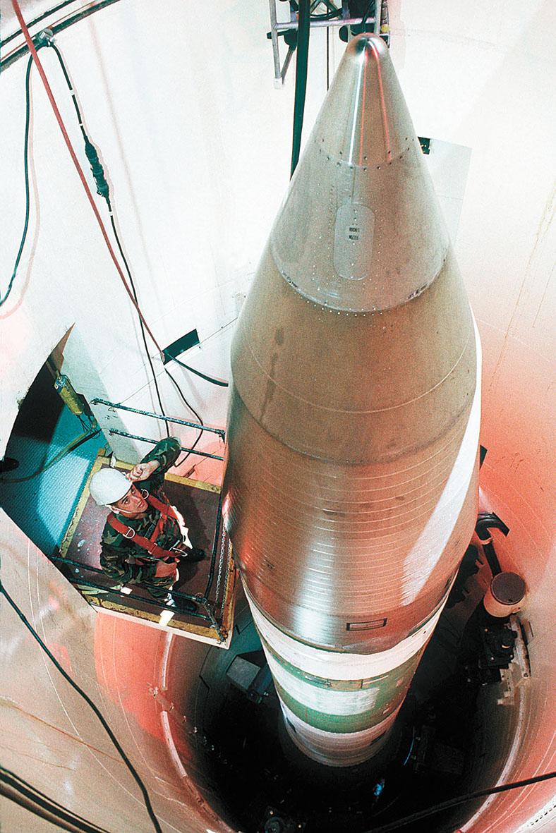 「民兵3」洲際彈道導彈。資料圖片