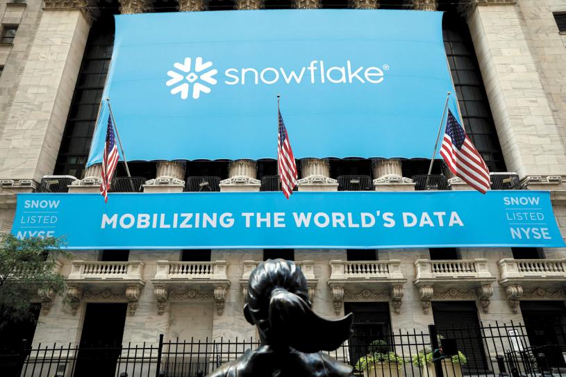 Snowflake公布第二季財報，營收大勝分析師預期，且上調全年財測。路透社資料圖片