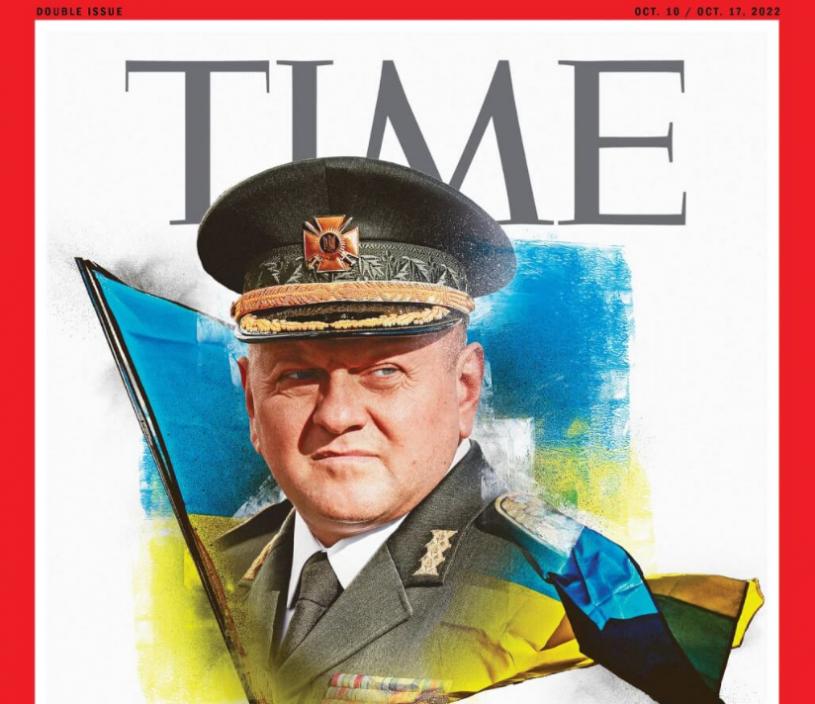 烏軍總司令反攻擊退俄軍立大功登《時代》封面