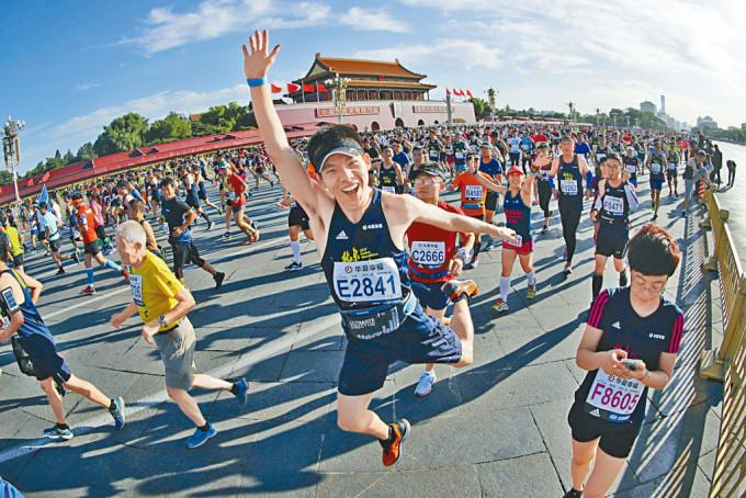 北京下月復辦馬拉松，是冬奧會後再辦大型體育活動。