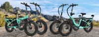科技生活| 粗輪胎折疊式電動單車  升級電池續航逾百英里