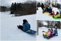 【現場直擊】公園一個小山坡 大雪後變身刺激平底雪橇賽道！（附各區熱門公園）