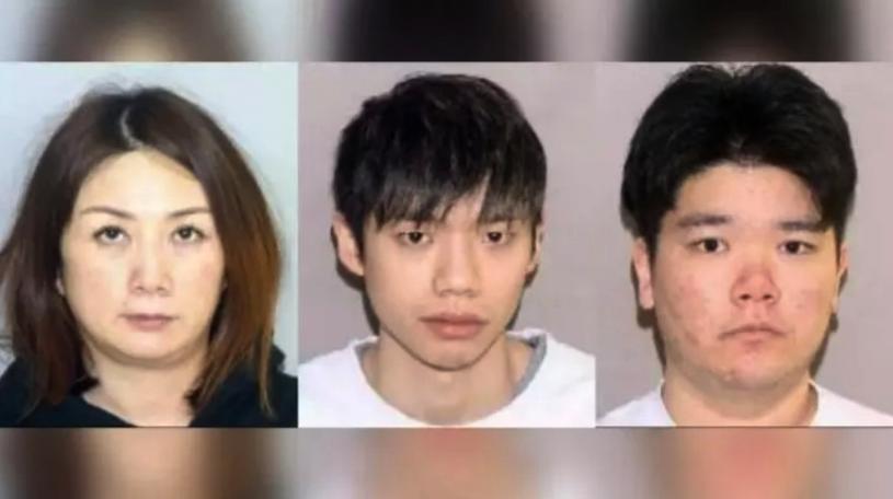 左至右，三名华人，Xue Wang、Xing Yu Ling 和 Ling Pan 在 1 月下旬被捕，目前面临欺诈指控。 （多伦多警队）