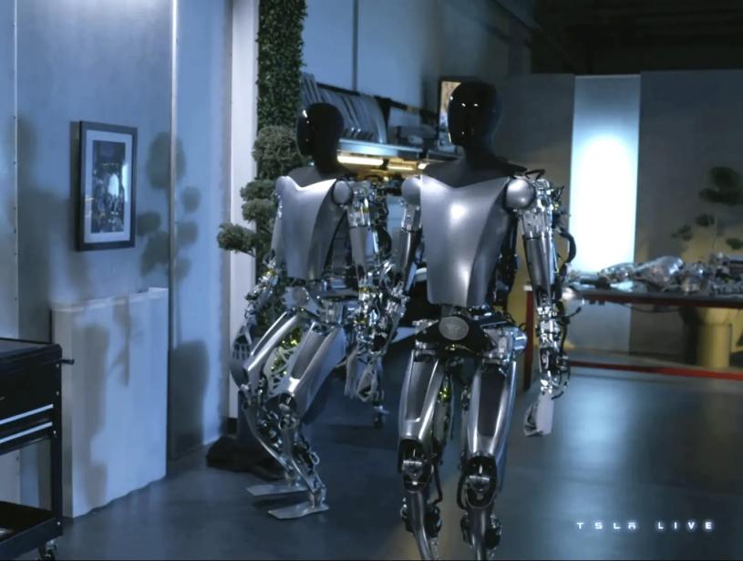 科技生活| Tesla仿人机器人新进展 可以走路拿东西搬运物品