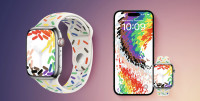 科技生活| 苹果新Pride Edition表带彩纸设计 配表面和iPhone墙纸